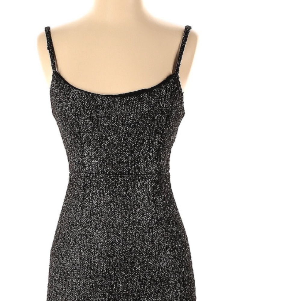 Hutch Silver Metallic Malia Gow Dress Size 0